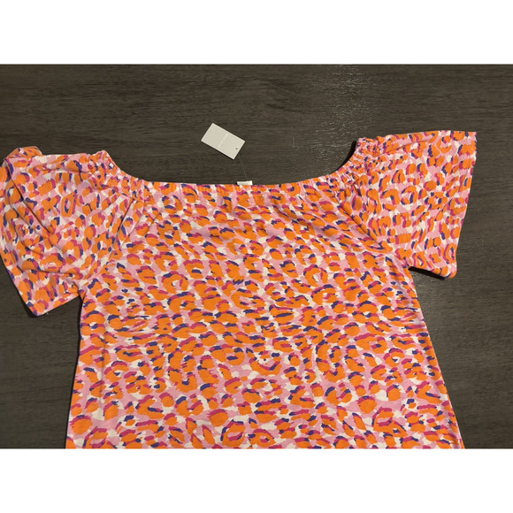 NWT West Loop Women's Off The Shoulder Multi-Colored Mini Dress Size Large - Picture 4 of 6